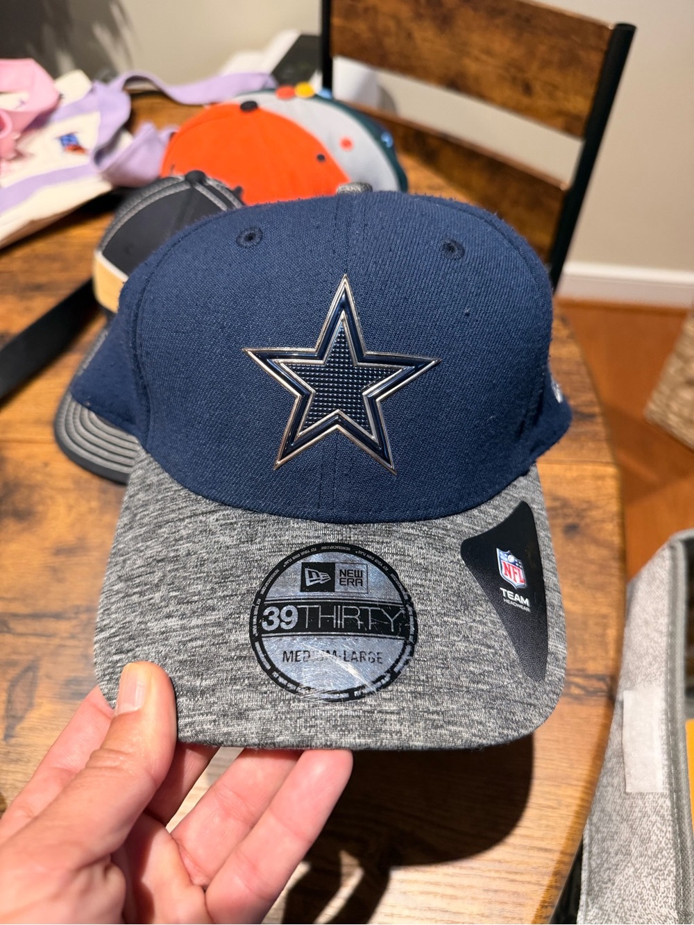 New Era men’s  Dallas Cowboys Navy & Gray 39THIRTY Cap
